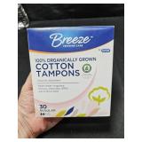30 CT Cotton Tampons Regular
