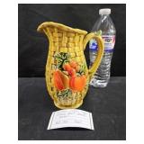 Lefton Fruit Basket Pitcher