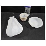 Milk Glass & Custard Cup