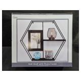 15x13 Shelf With Frame Black