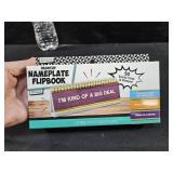 Nameplate Flipbook 50 Different Sayings