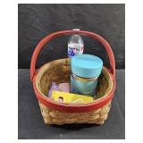 Basket, Toys & Thermos