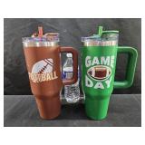2 Travel Tumblers Scratched