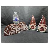 Wood Football Decor