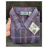 Ice House Flannel 3X  Blu & Red
