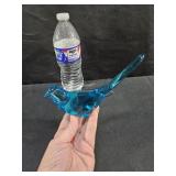 Art Glass Blue Bird