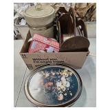 Tins, Ice Bucket Magazine Holder (Needs Repair)