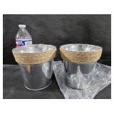 2 Metal Buckets