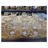 9 Glass Vases