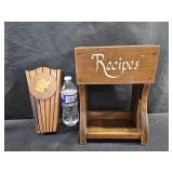 Recipe Box, Knife Box & Measuring Cup Holder