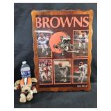 Browns Clock Needs Clock & Chomps Plush