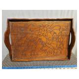 Carved Wood Tray From Haiti