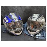 2 Helmets SM & LG Used