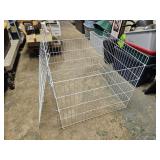 Wire Dump Bin Or Small Animal Enclosure WHT