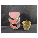 Watermellon Hanger & Sm Planter