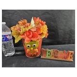 Fall Owl Arrangement