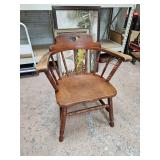 Sturdy Wood Captains Chair