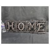 Metal HOME Wall Decor