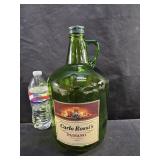Green Glass Gallon Jug