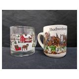 Hardees & Budweiser Mugs
