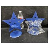 2 Star Candle Holders