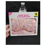 Pillow Case & Eye Mask Pink