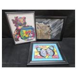 3 Frames With Art