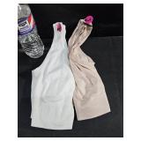 Wht & Pnk Sports Bras SZ Lg