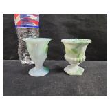 Slag Glass Toothpick Holders