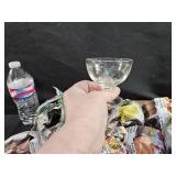 12 Etched Glass Dessert Cups