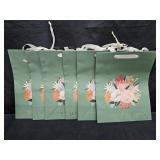 6 Gift Bags 10x13x5