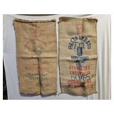 2 Old Feed Sacks