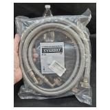 2 Stainless Steel Washing Machine Hoses 4FT
