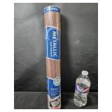 Non Adhesive Metallic Look Drawer Liner 18INX4FT