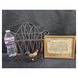 Rooster Wall Pocket & My Creed Wall Decor