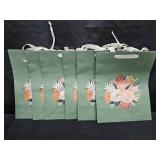 6 Gift Bags 10x13x5