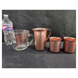 Pyrex & Color Craft Cups & Pitchers