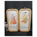 Welcome & Grateful Decor