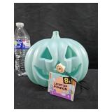 Blue Light Up Pumkin