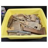 Tub Of Wood Pieces