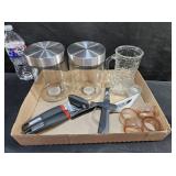 Misc Kitchen Canisters, Can Opener ETC