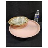 VTG Lazy Susan Tray & 2 Baskets