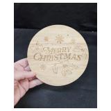 Wood Cake Stand / Riser Merry Christmas