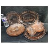 Pink Depression Glass Dishes