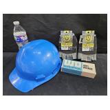 Hard Hat, Work Gloves & Safety Glasses