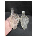 VTG Grape Cluster Glass Bottles