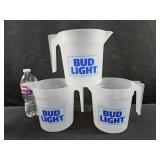 3 Bud Light Pitchers