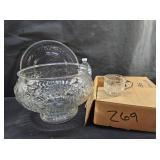 Punch Bowl, 12 Glasses & Tray