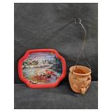 Holiday Tray & Hanging Jack O Lantern