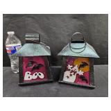 2 Halloween Candle Lanterns